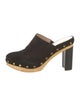 Veronica Beard Suede Studded Accents Mules