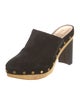 Veronica Beard Suede Studded Accents Mules