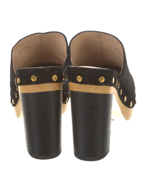 Veronica Beard Suede Studded Accents Mules