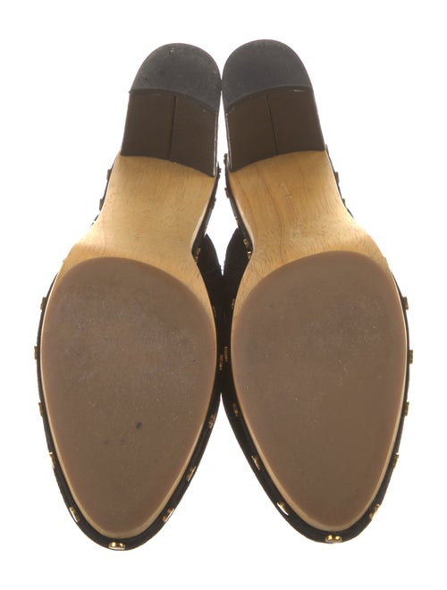 Veronica Beard Suede Studded Accents Mules
