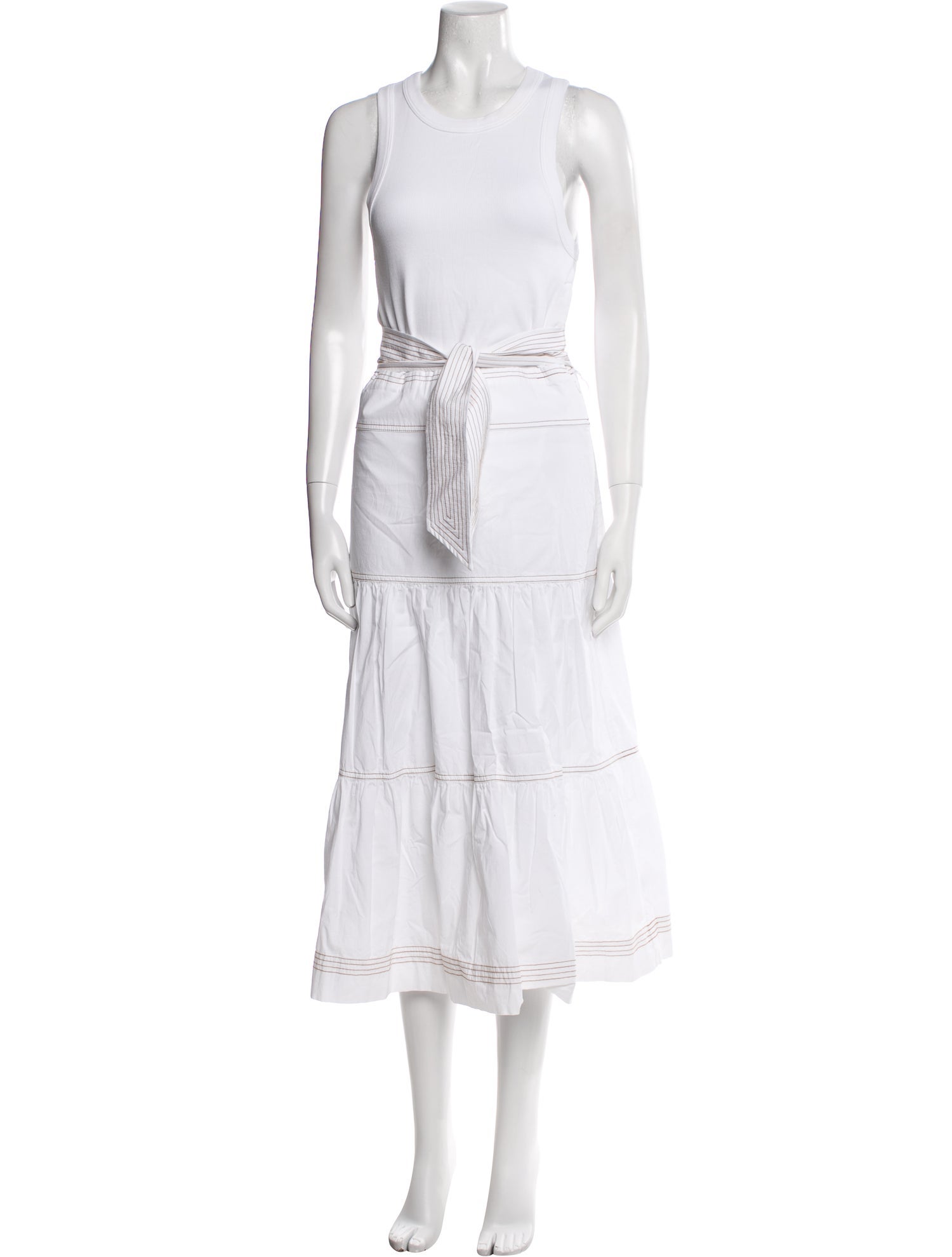 Veronica Beard Scoop Neck Long Dress