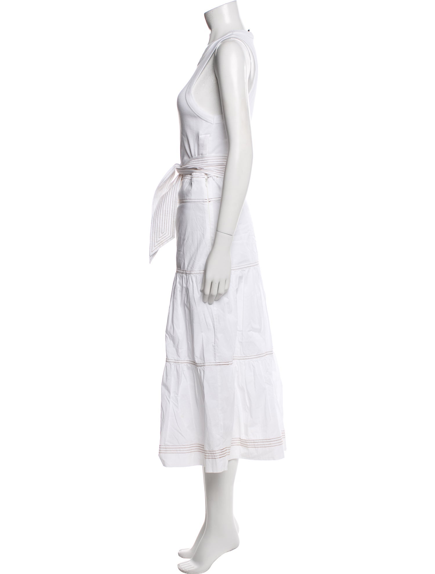 Veronica Beard Scoop Neck Long Dress