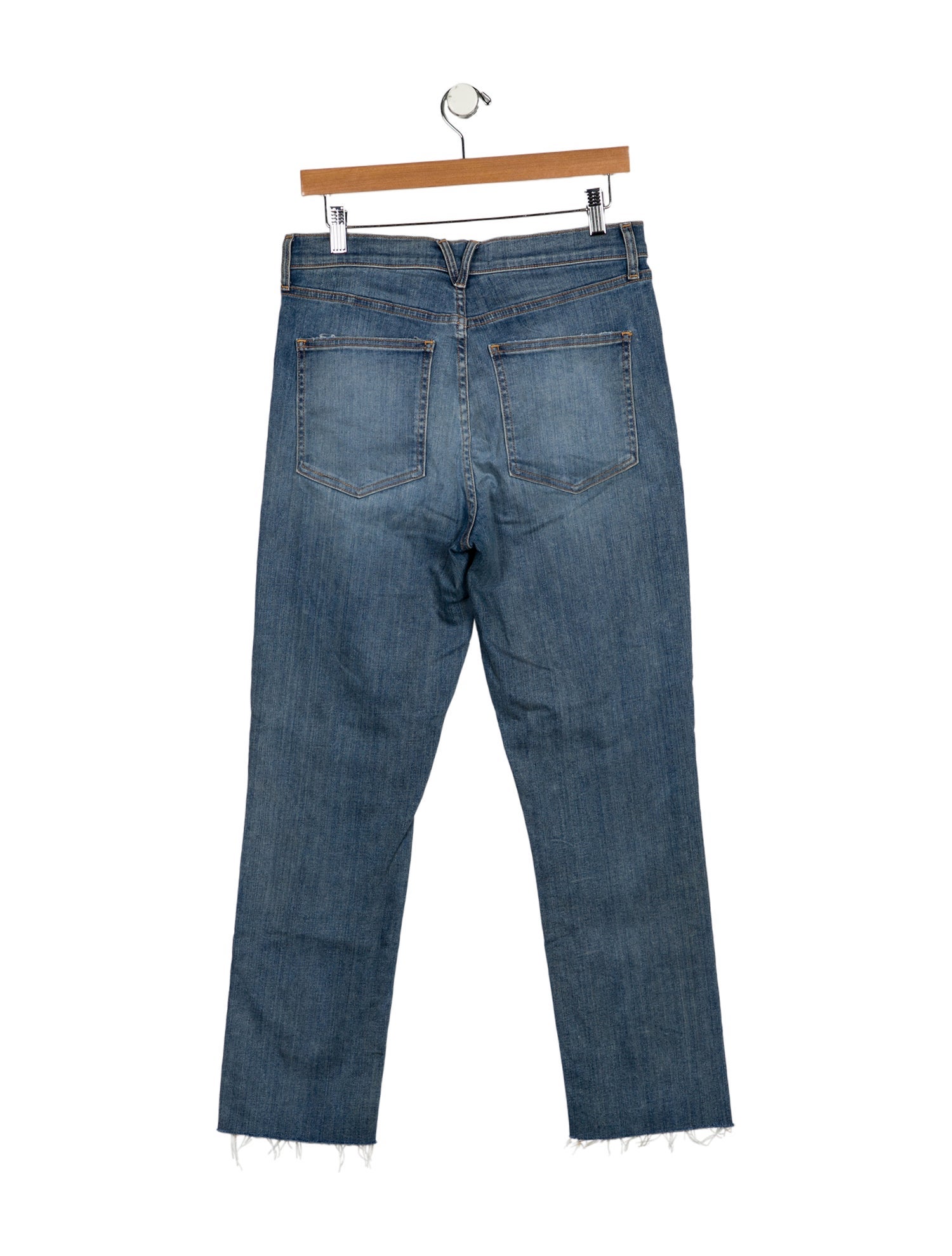 Veronica Beard High-Rise Straight Leg Jeans