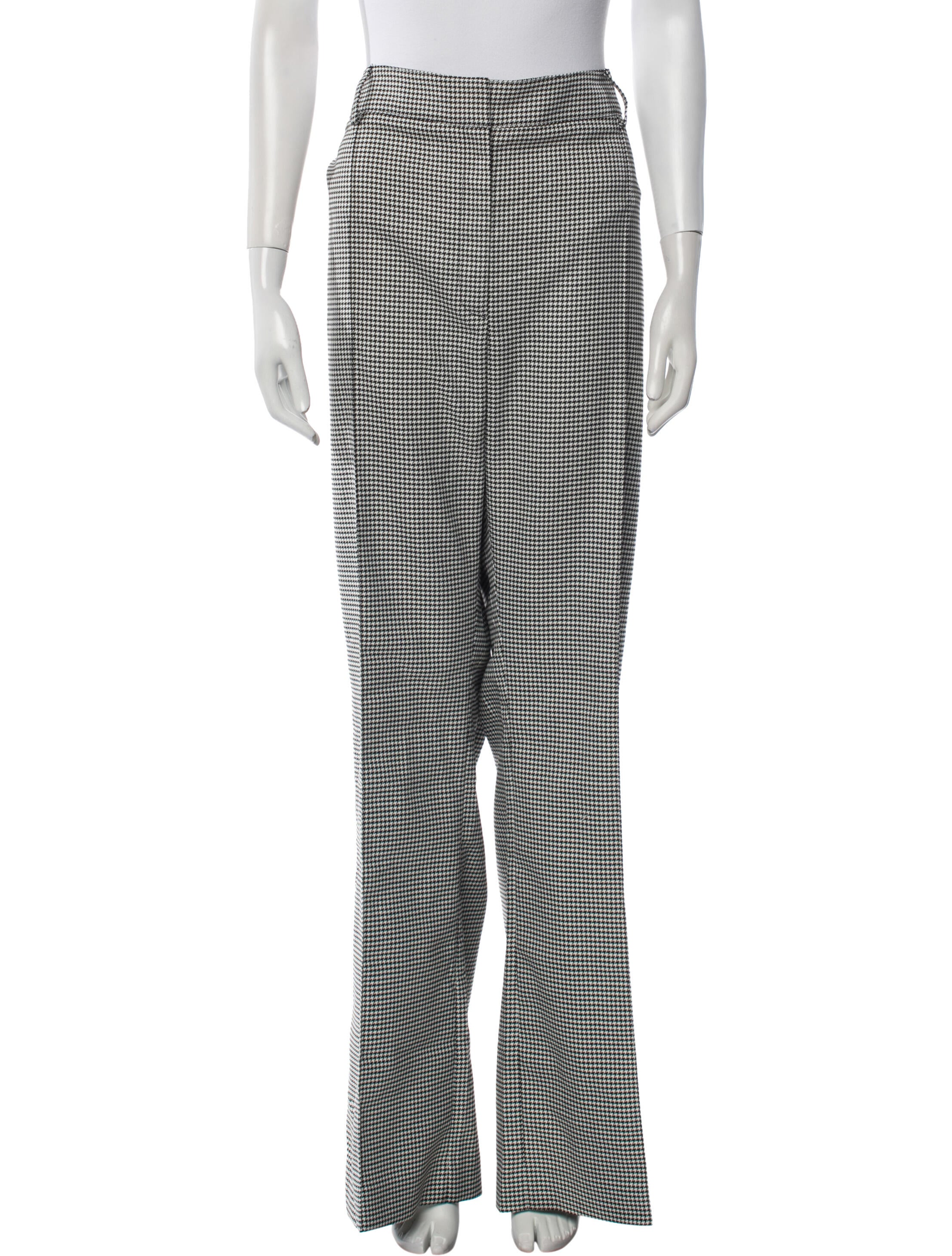 Veronica Beard Houndstooth Print Wide Leg Pants w/ Tags