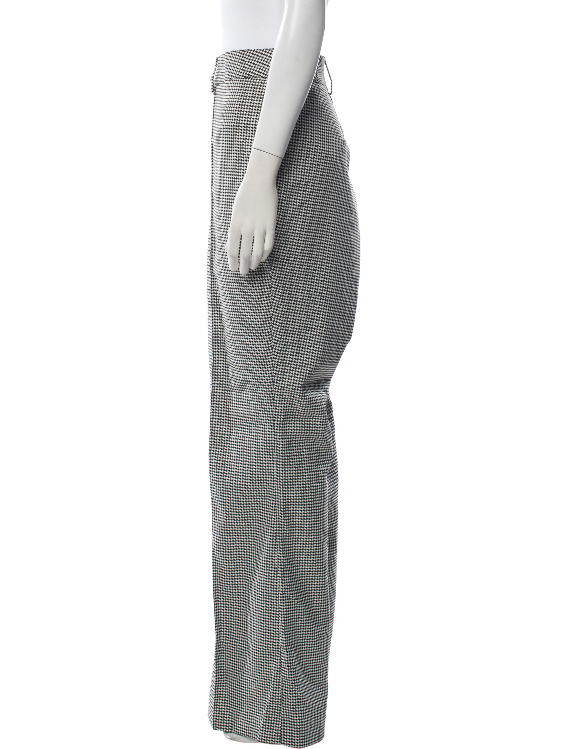 Veronica Beard Houndstooth Print Wide Leg Pants w/ Tags