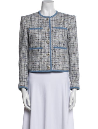 Veronica Beard Tweed Pattern Evening Jacket