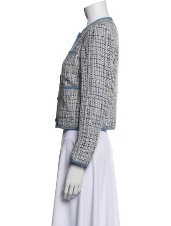 Veronica Beard Tweed Pattern Evening Jacket