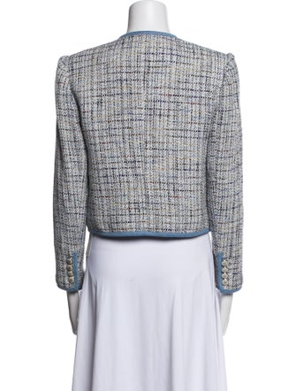 Veronica Beard Tweed Pattern Evening Jacket