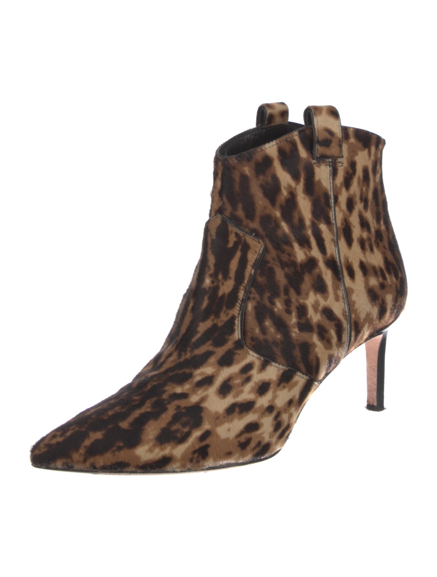 Veronica Beard Ponyhair Animal Print Boots