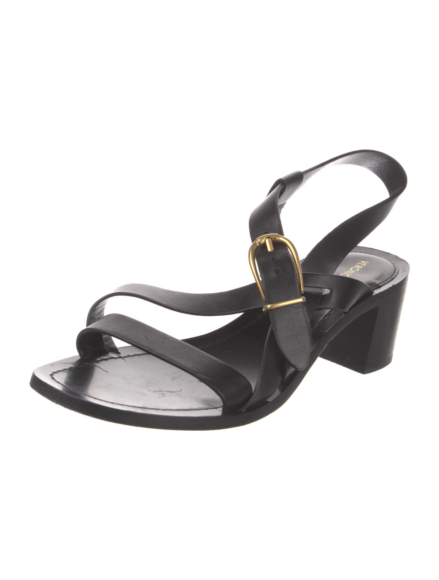Veronica Beard Leather Slingback Sandals