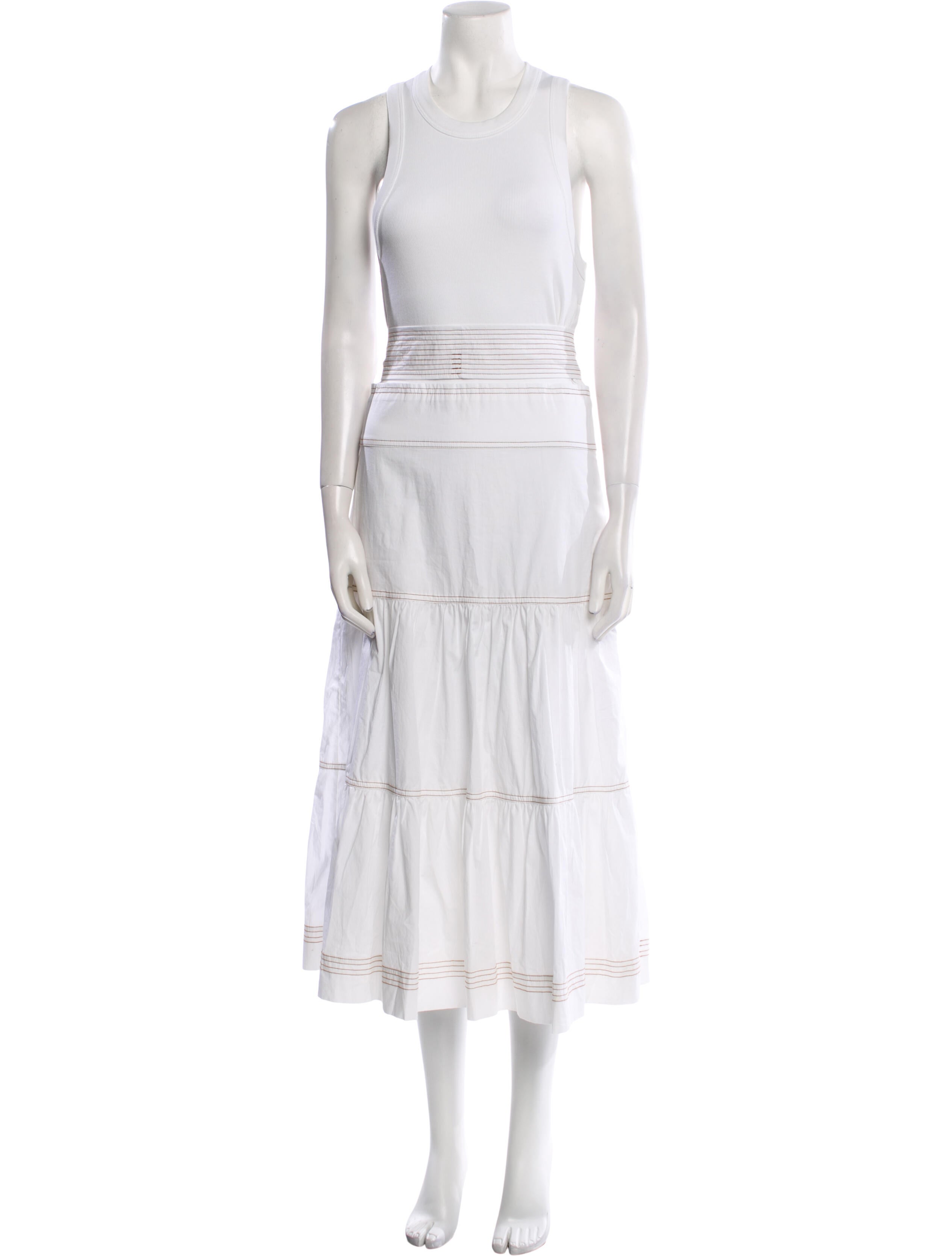 Veronica Beard Crew Neck Long Dress