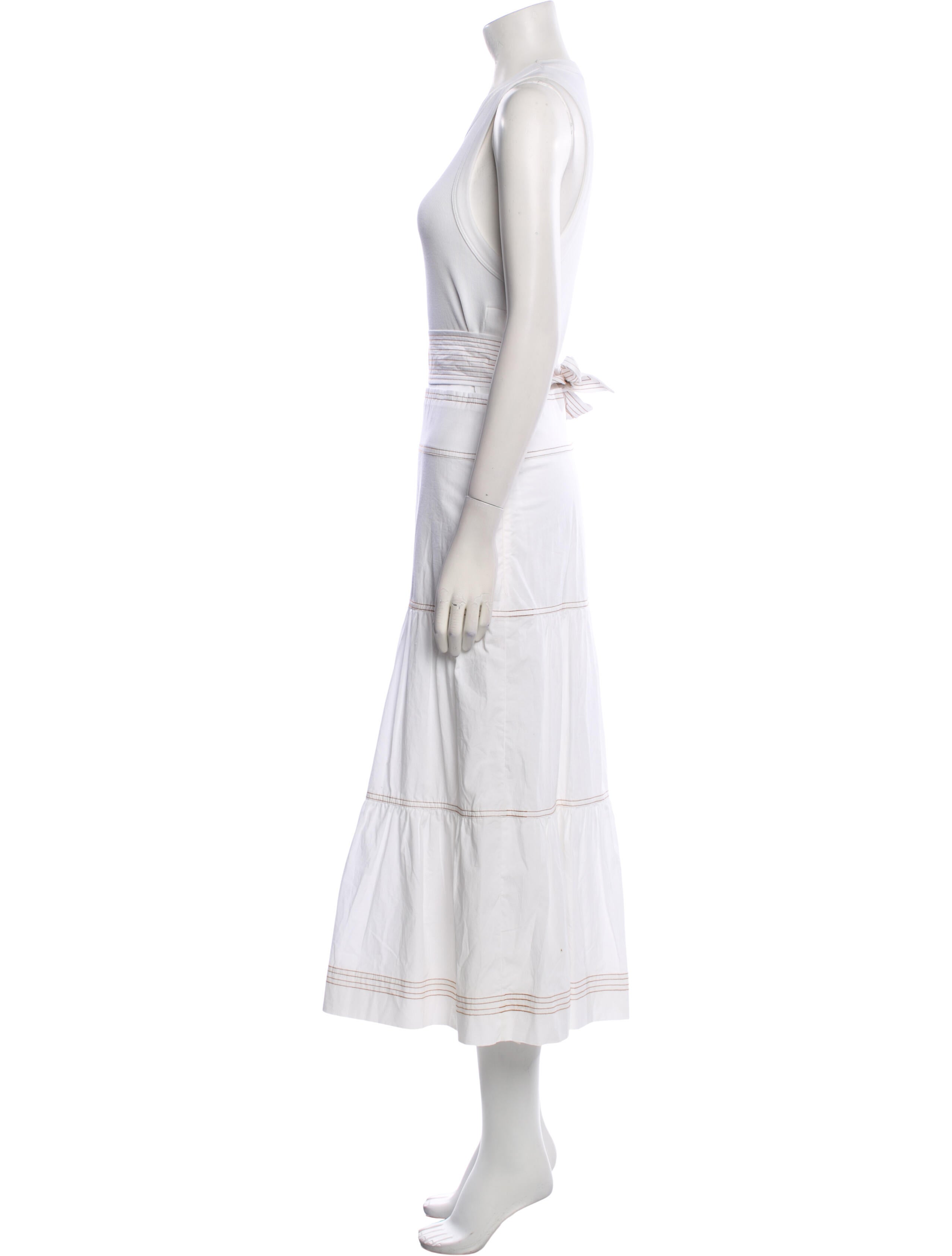 Veronica Beard Crew Neck Long Dress