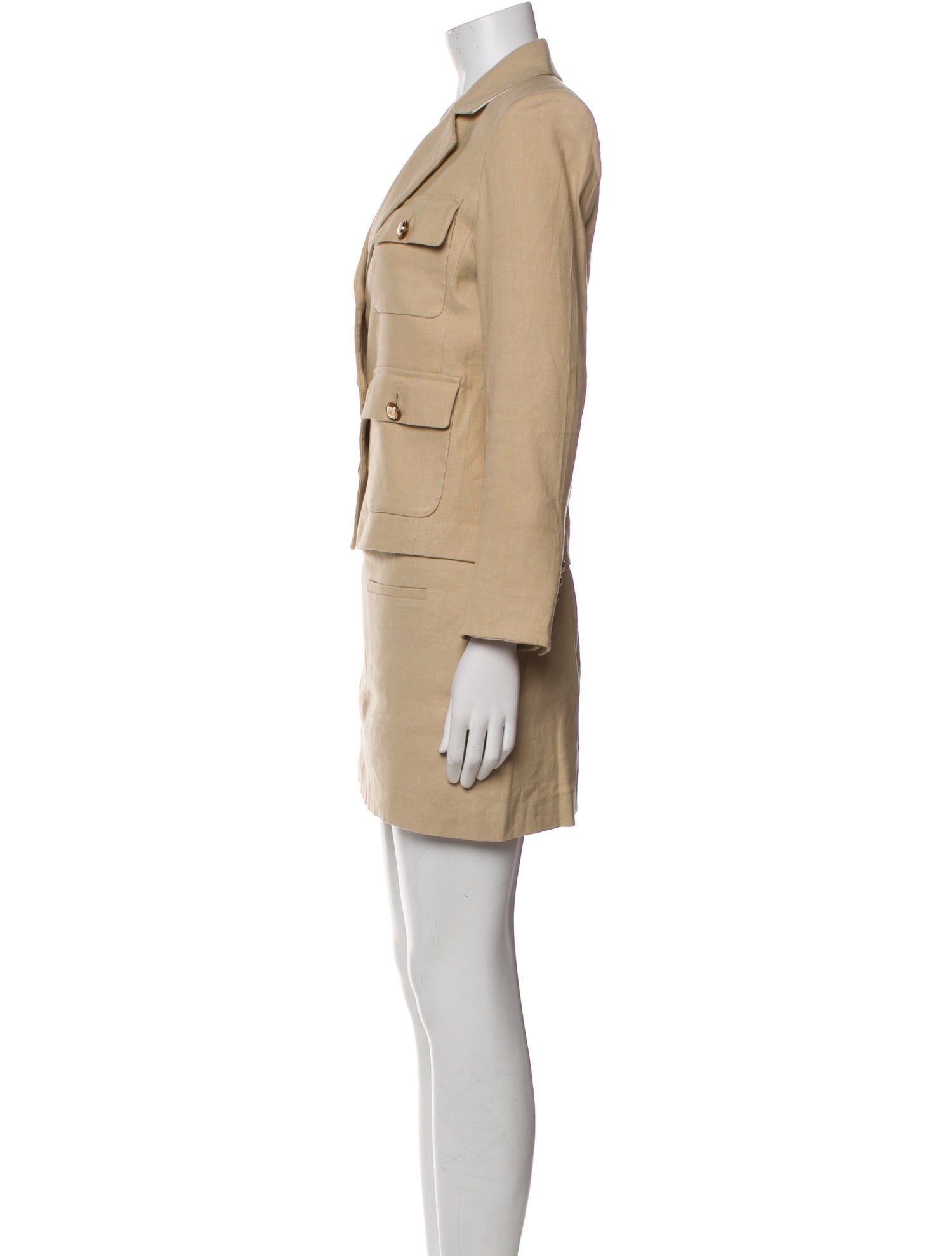 Veronica Beard Linen Skirt Suit