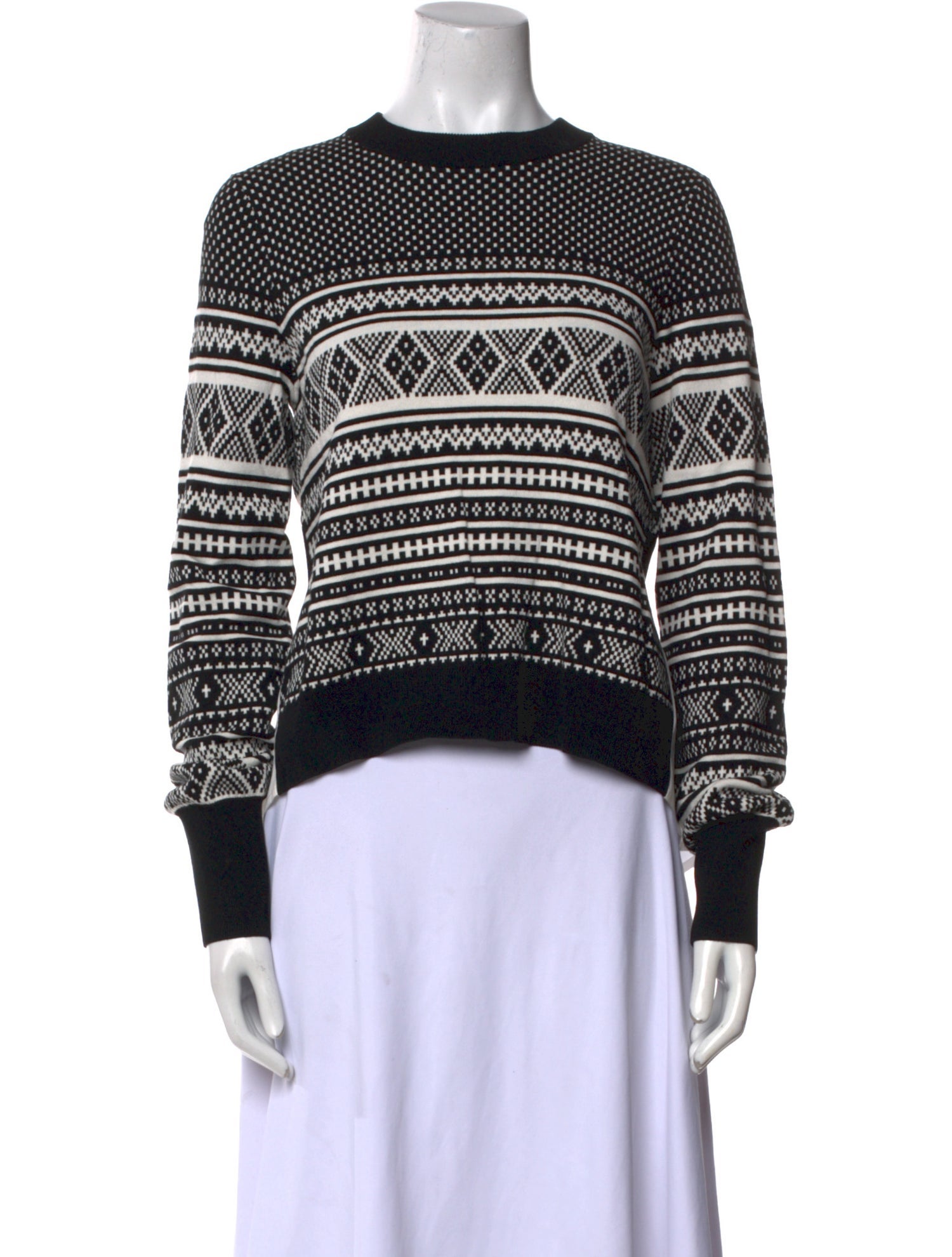 Veronica Beard Printed Crew Neck Sweatshirt