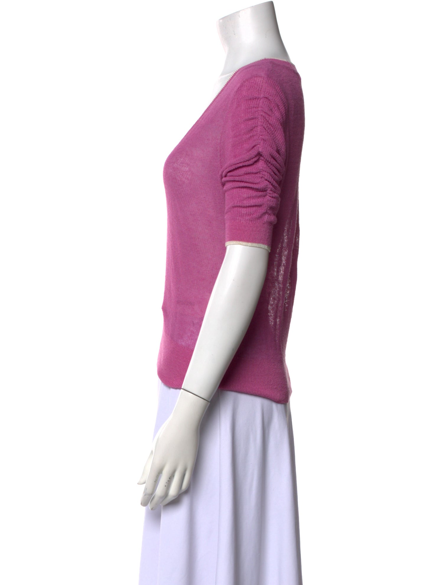 Veronica Beard Linen V-Neck Top