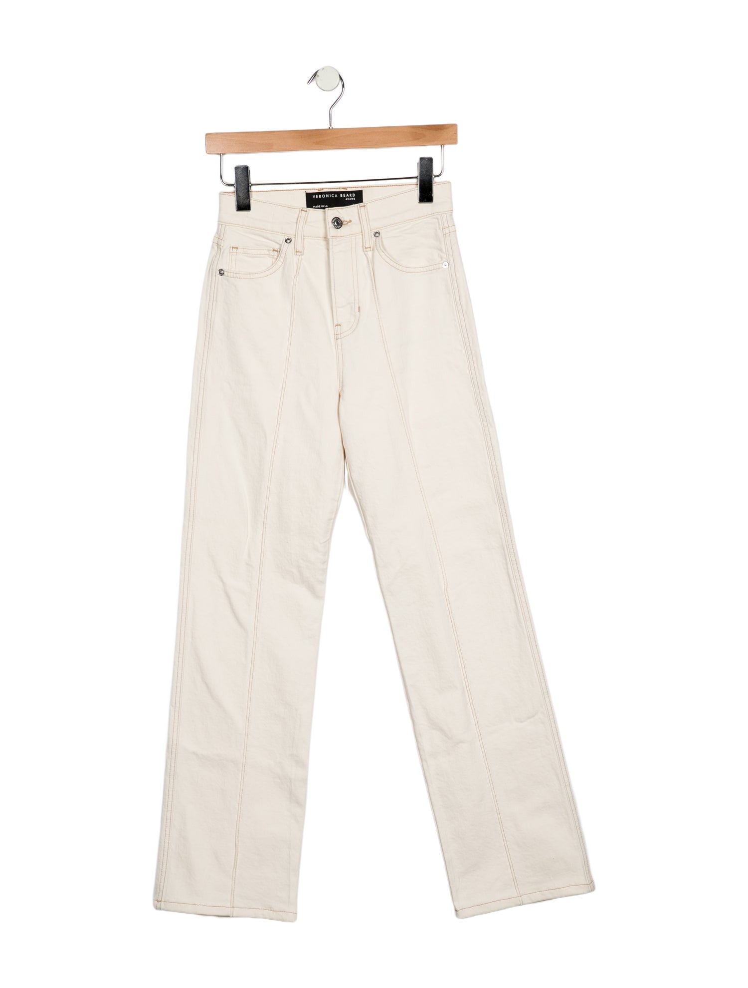 Veronica Beard High-Rise Wide Leg Jeans