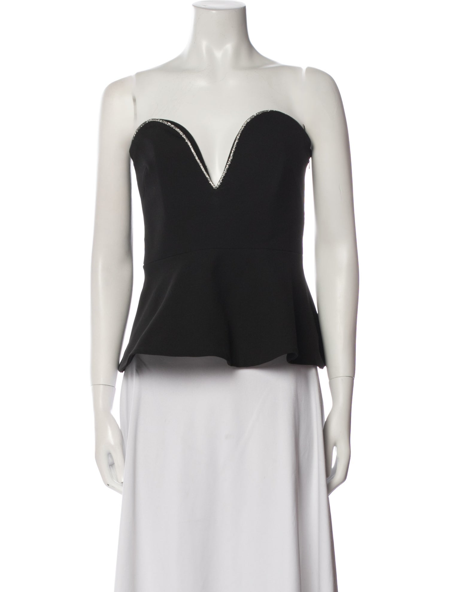 Veronica Beard Strapless Crop Top