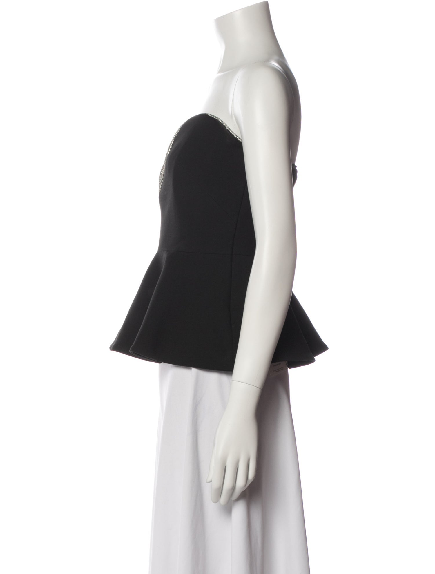 Veronica Beard Strapless Crop Top