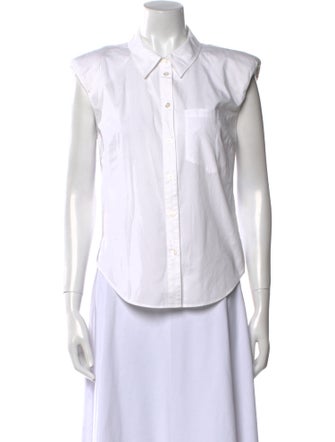 Veronica Beard Sleeveless Button-Up Top