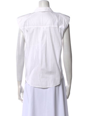 Veronica Beard Sleeveless Button-Up Top