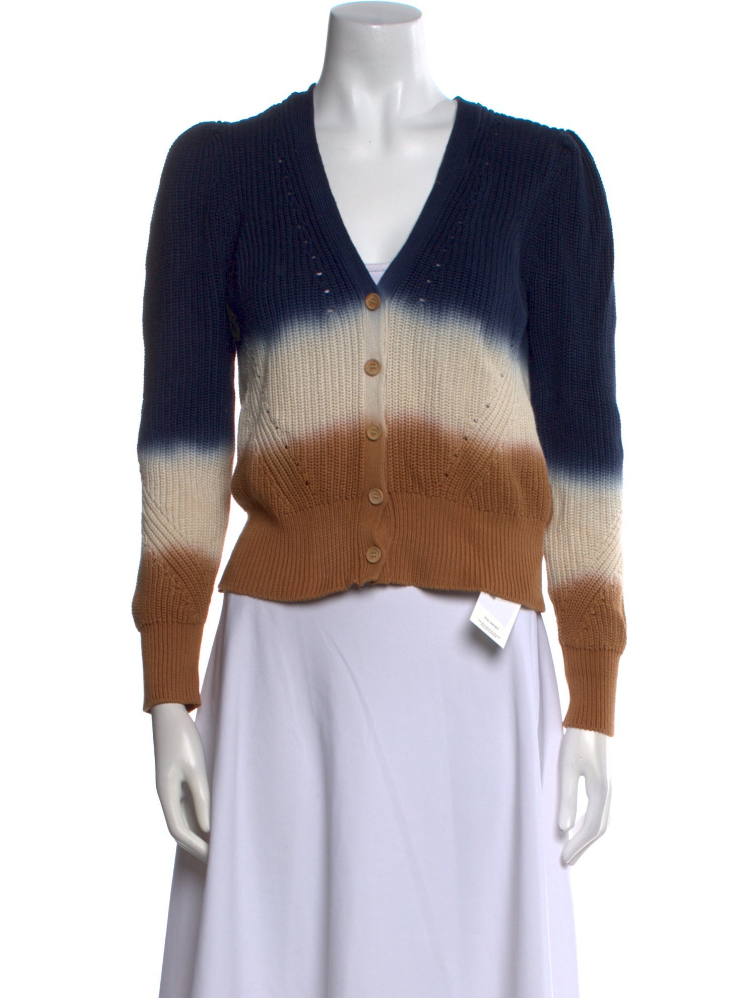 Veronica Beard Striped V-Neck Sweater