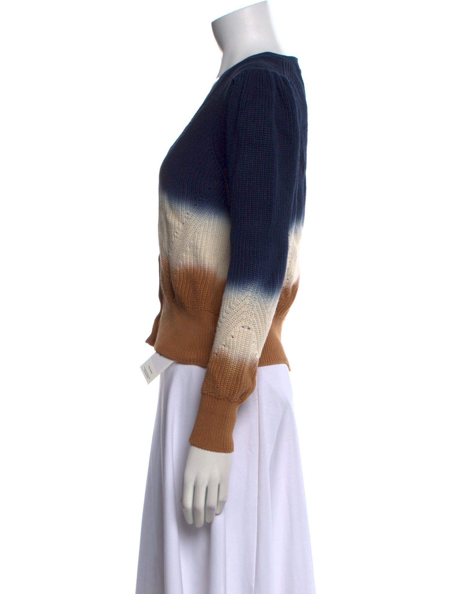 Veronica Beard Striped V-Neck Sweater