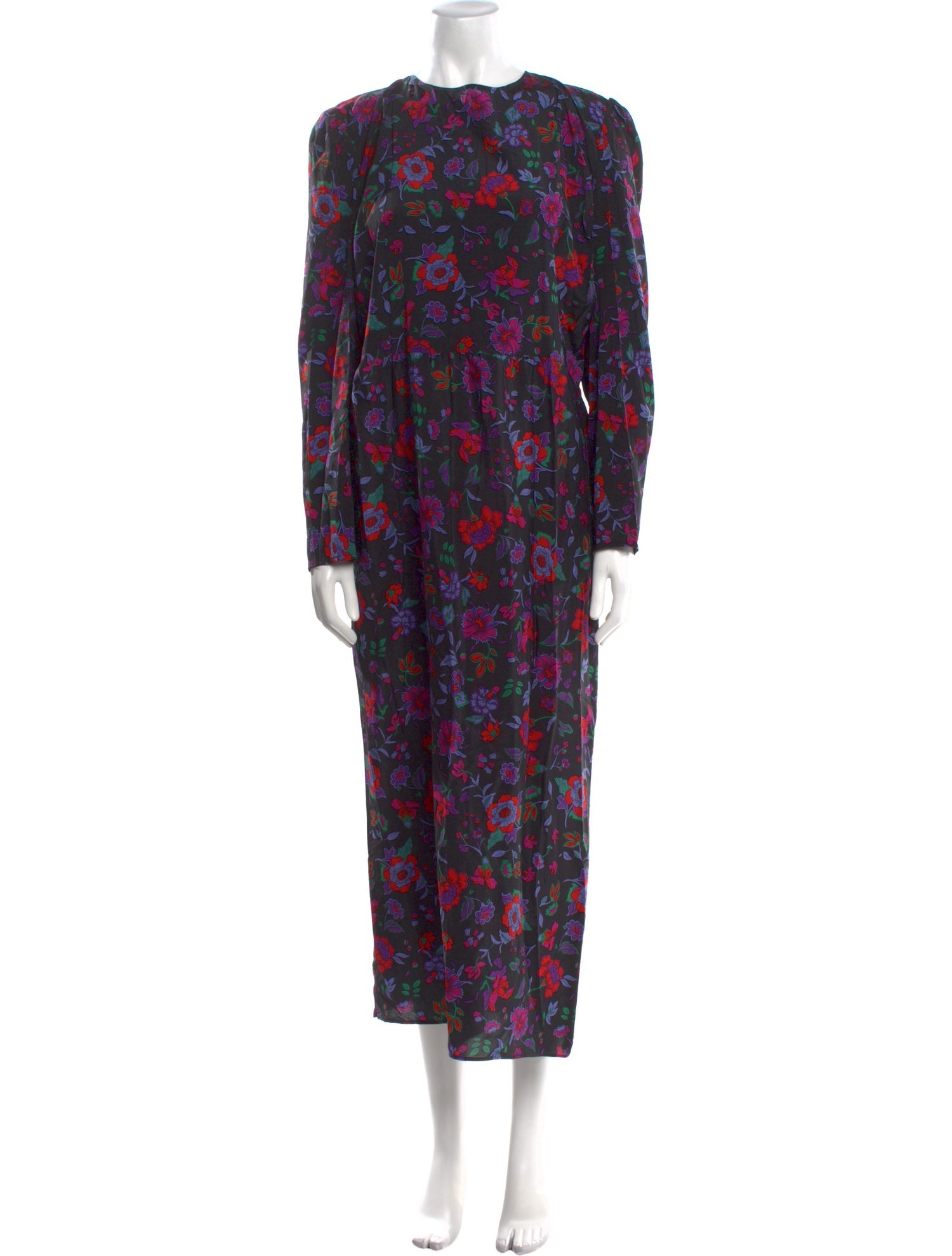 Veronica Beard Floral Print Long Dress