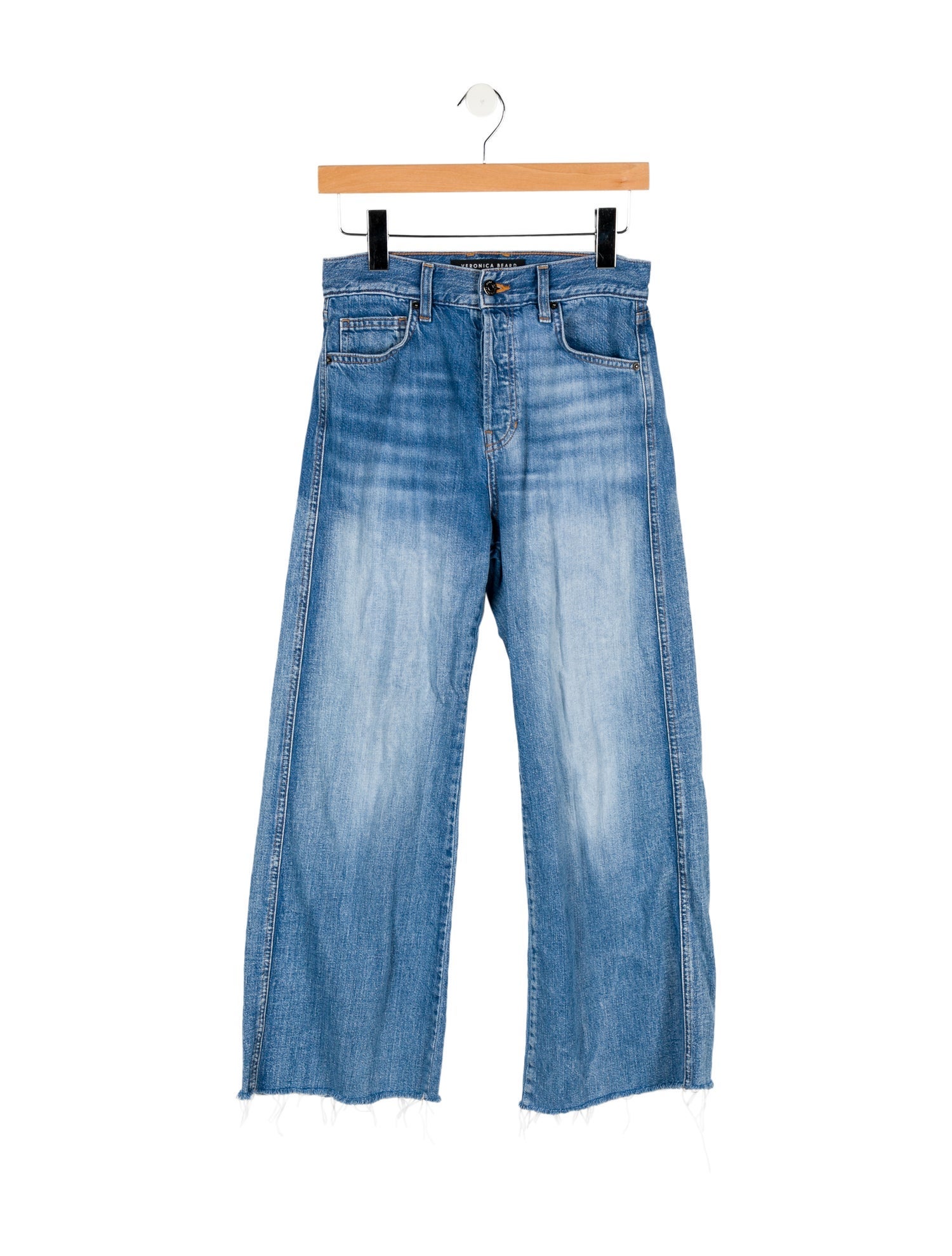 Veronica Beard High-Rise Wide Leg Jeans