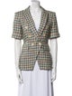 Veronica Beard Plaid Print Blazer