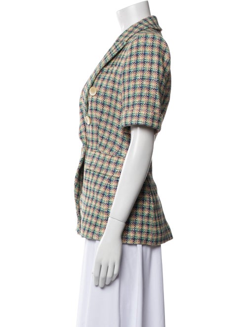 Veronica Beard Plaid Print Blazer