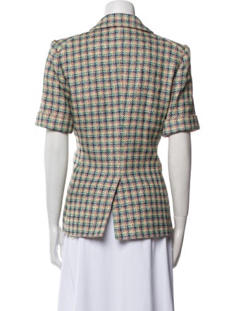 Veronica Beard Plaid Print Blazer
