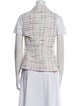 Veronica Beard Tweed Plaid Print Vest