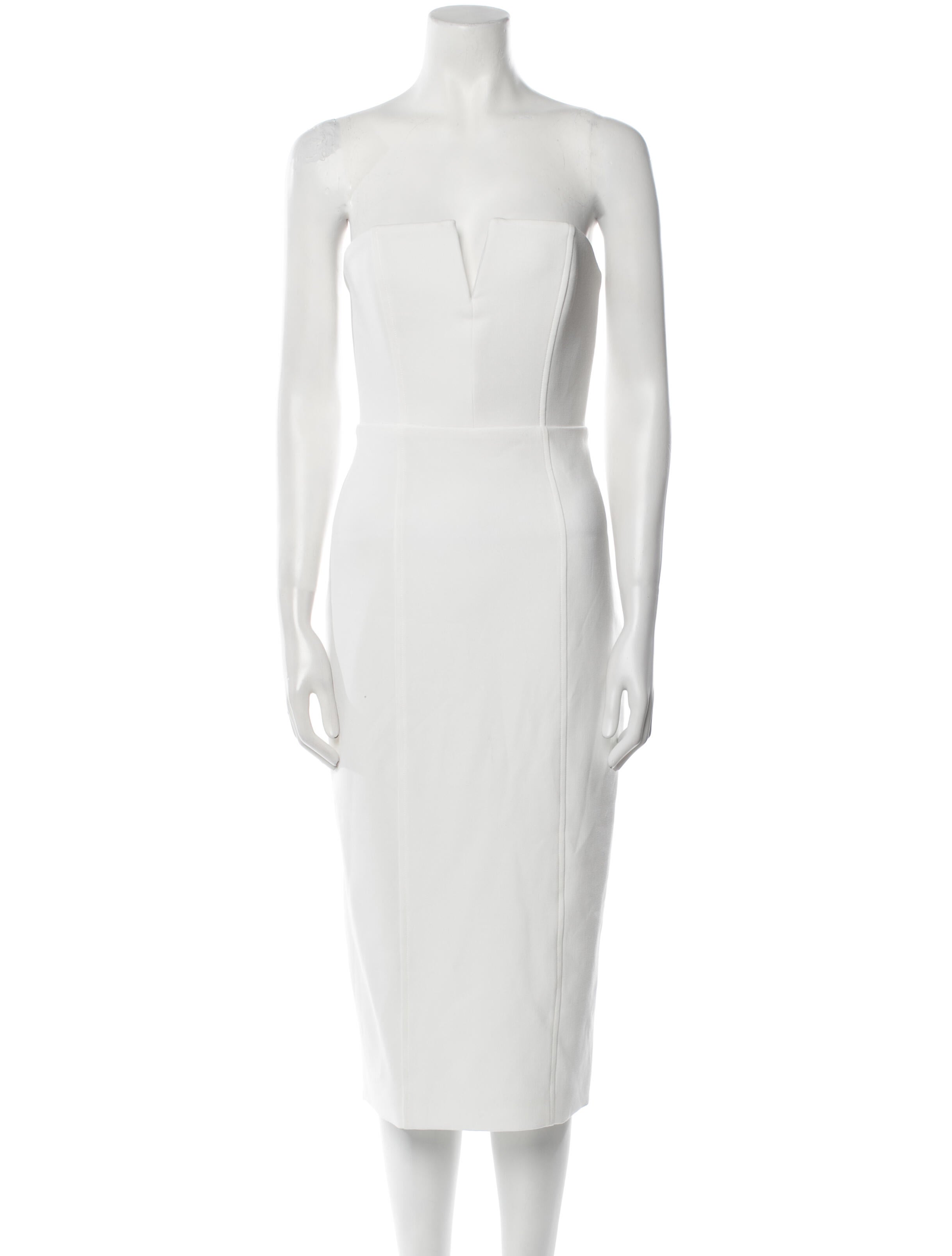 Veronica Beard Strapless Knee-Length Dress