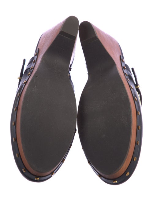 Veronica Beard Leather Studded Accents Mules