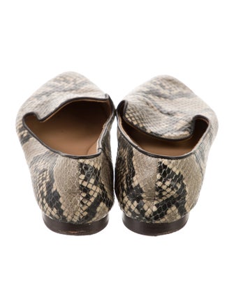 Veronica Beard Leather Animal Print Loafers