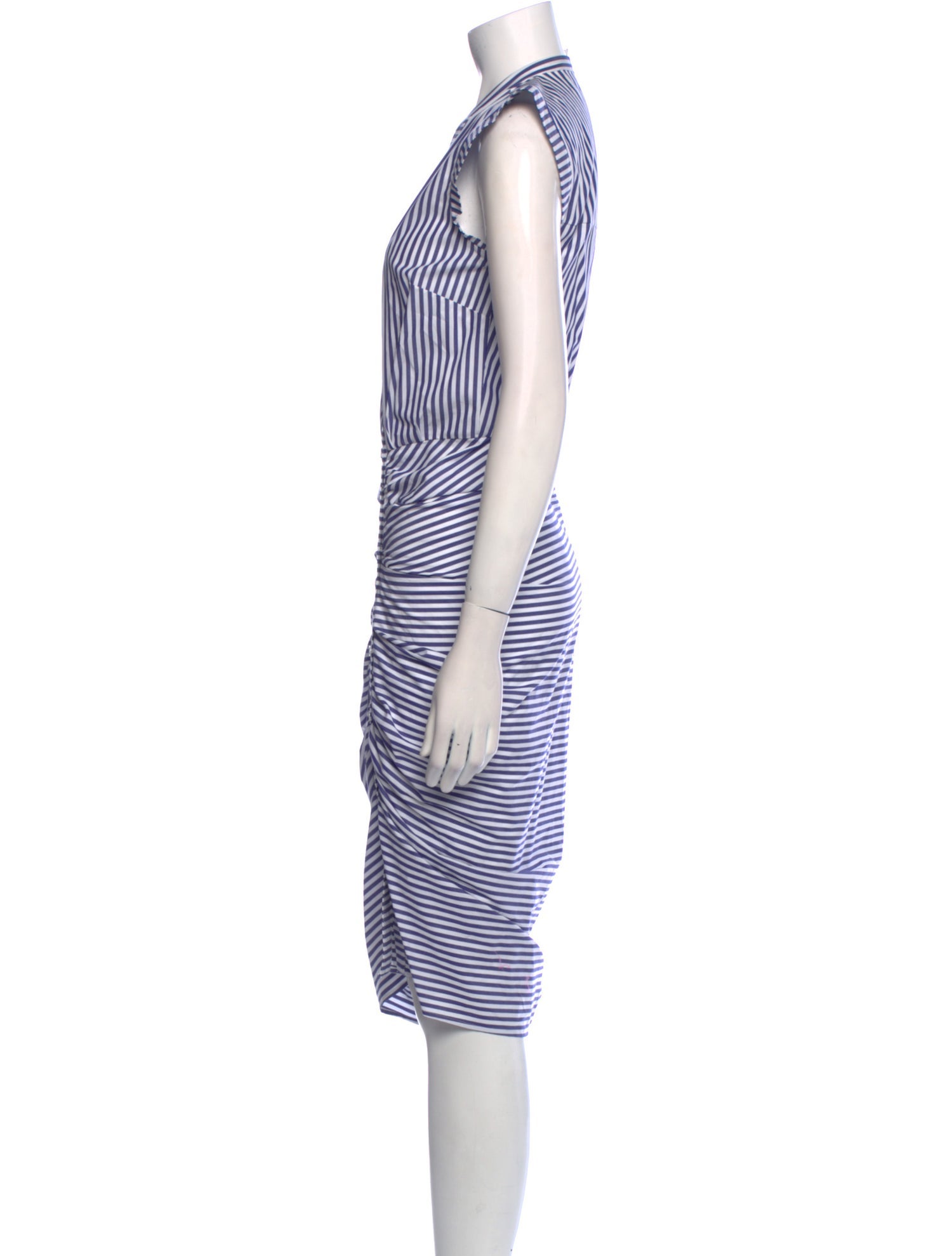 Veronica Beard Striped Midi Length Dress