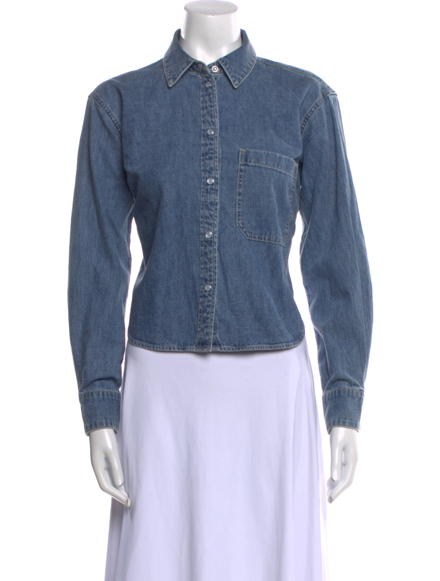 Veronica Beard Long Sleeve Button-Up Top