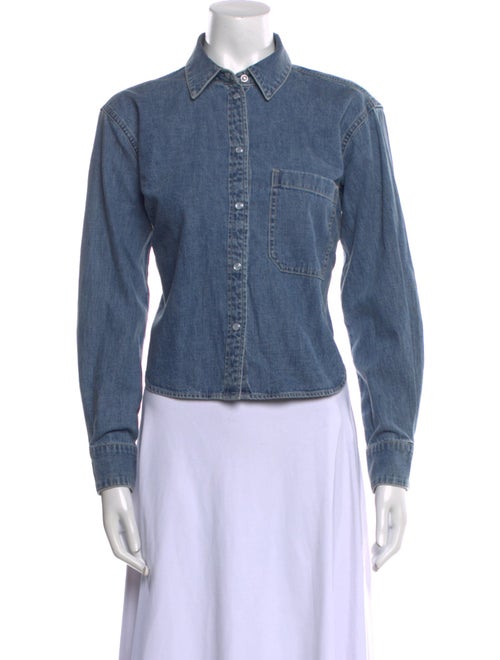 Veronica Beard Long Sleeve Button-Up Top