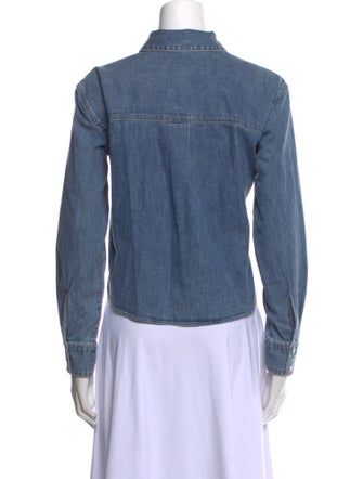 Veronica Beard Long Sleeve Button-Up Top