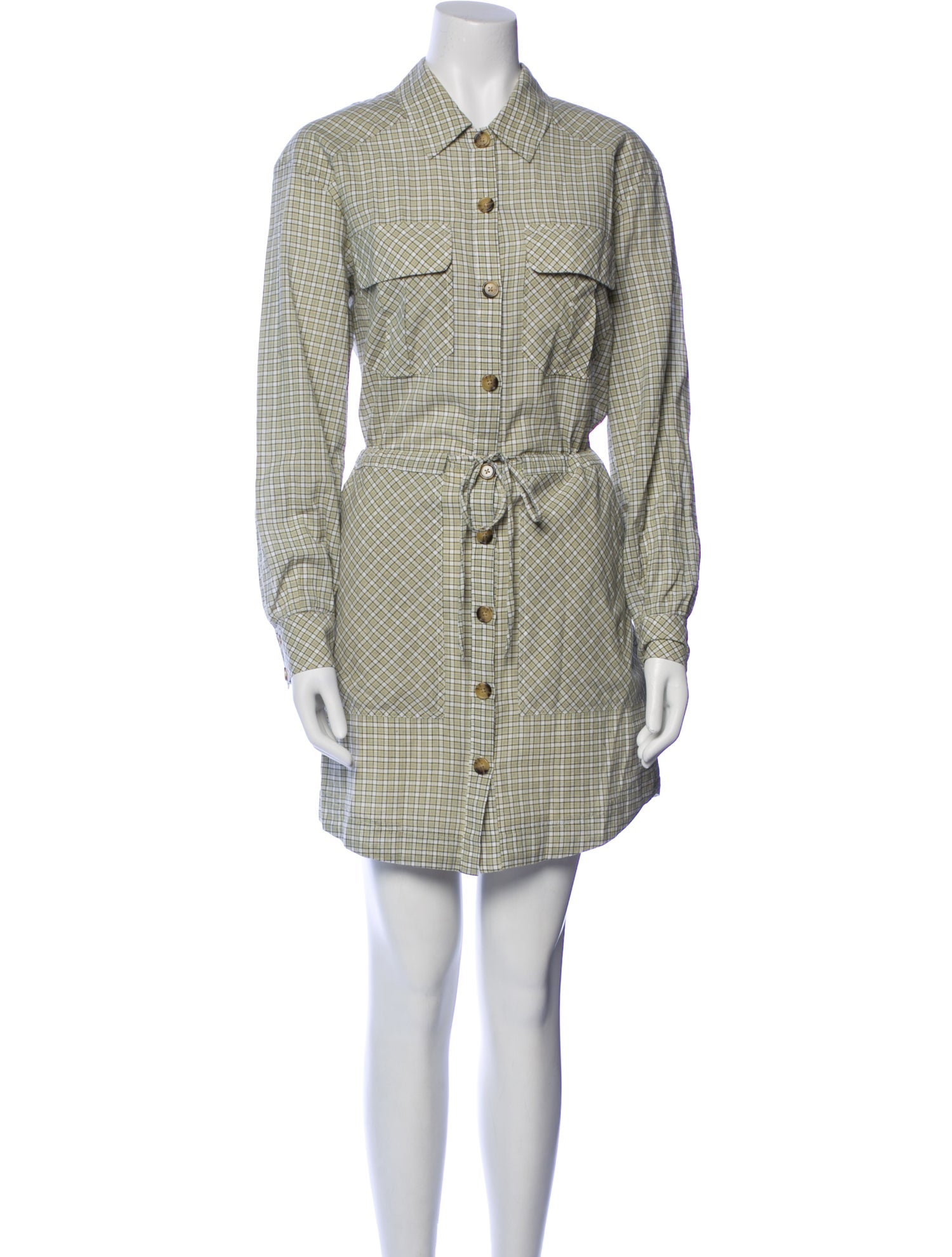 Veronica Beard Plaid Print Mini Dress