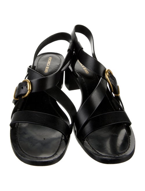 Veronica Beard Leather T-Strap Pumps