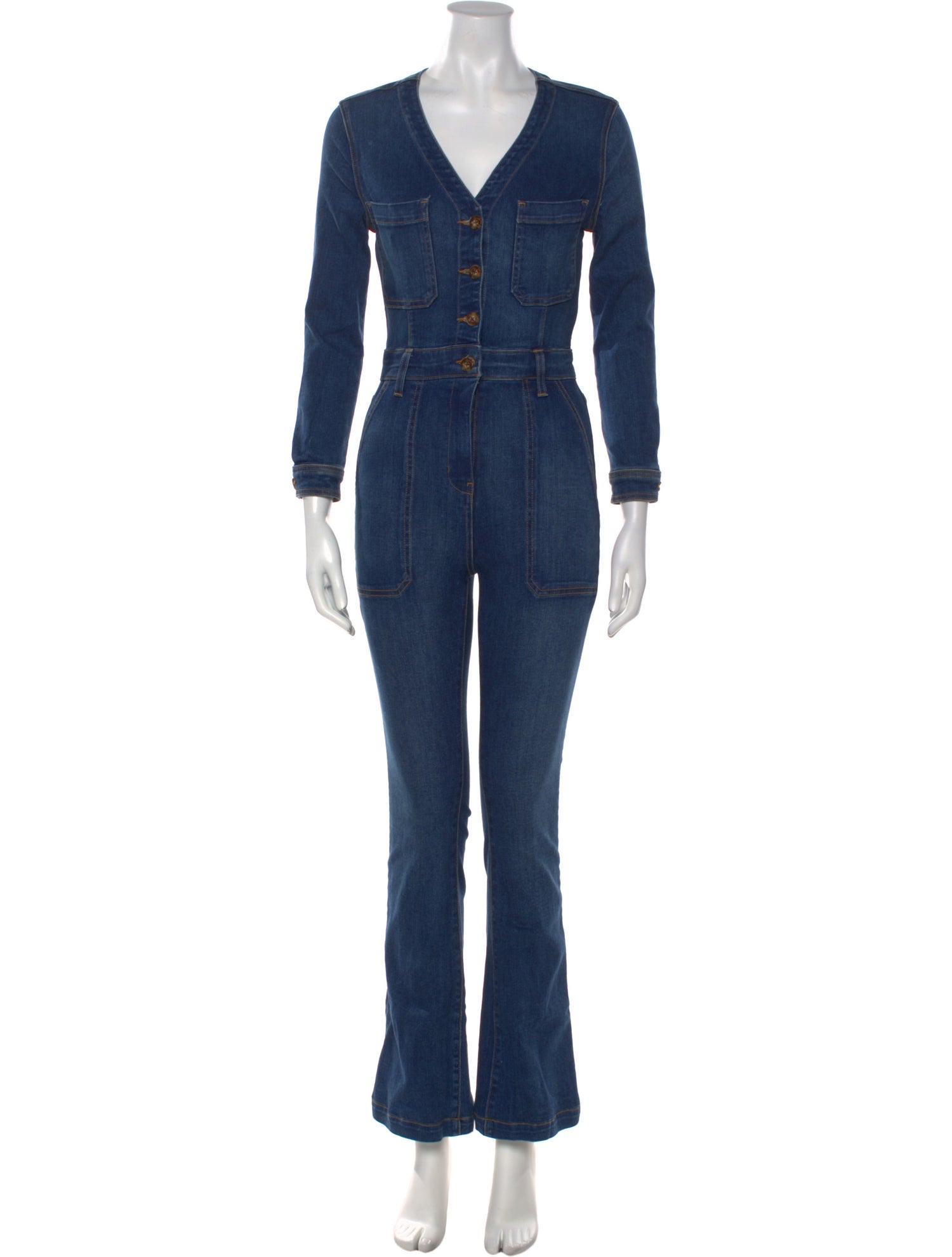 Veronica Beard V-Neck Jumpsuit