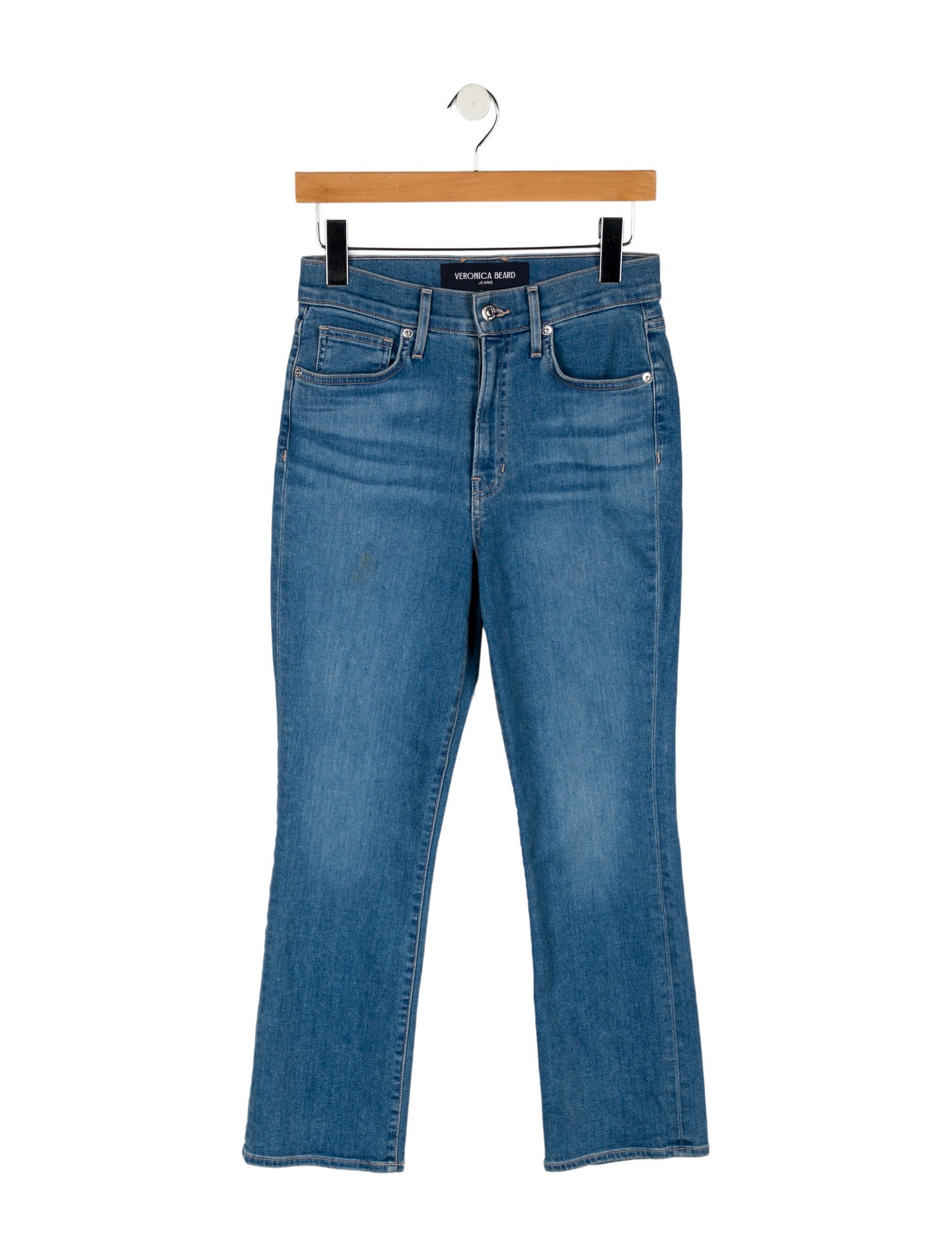 Veronica Beard High-Rise Straight Leg Jeans