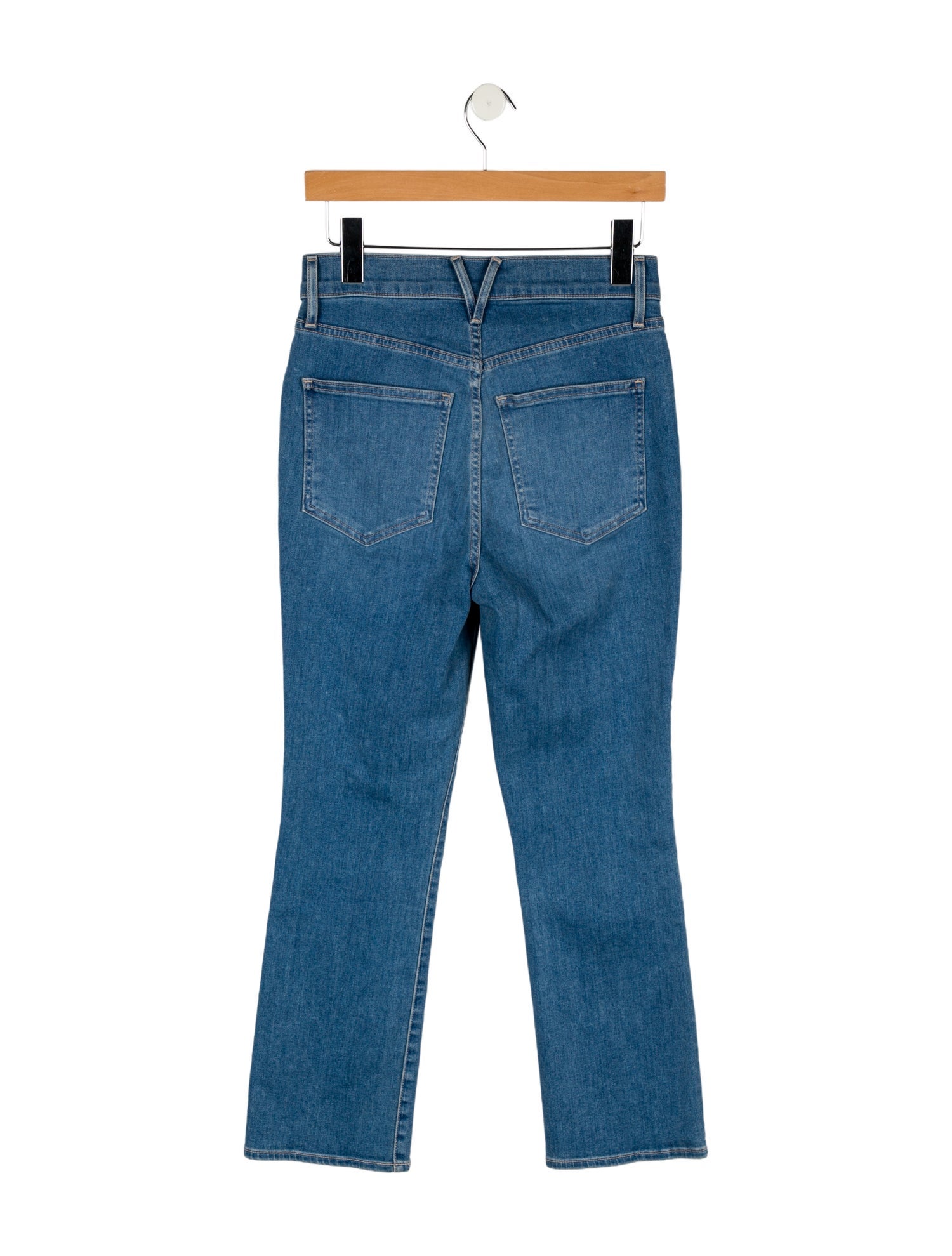 Veronica Beard High-Rise Straight Leg Jeans