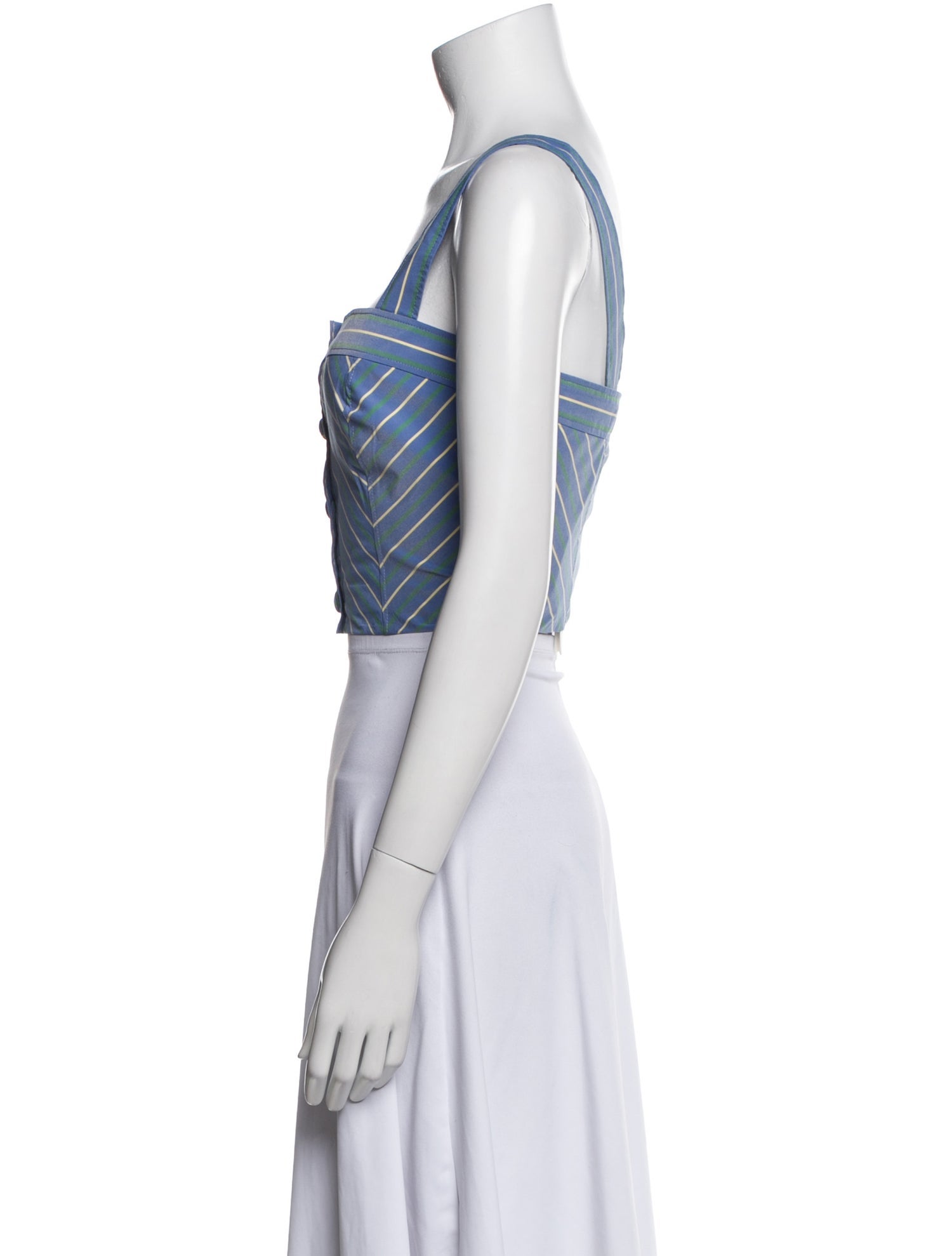 Veronica Beard Milton Top Striped Crop Top w/ Tags