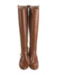 Veronica Beard Crocodile Animal Print Riding Boots