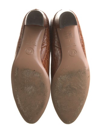 Veronica Beard Crocodile Animal Print Riding Boots