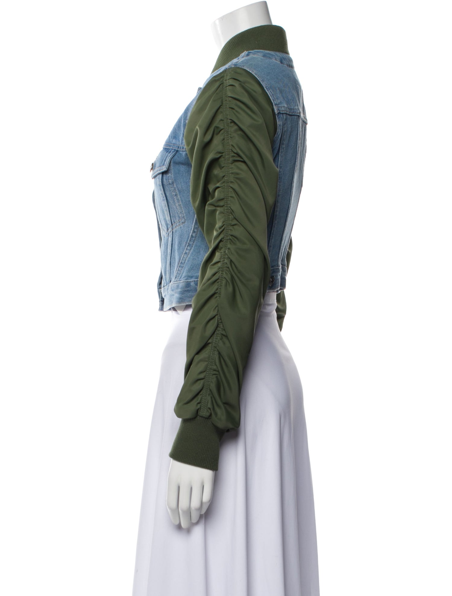 Veronica Beard Floral Print Denim Jacket