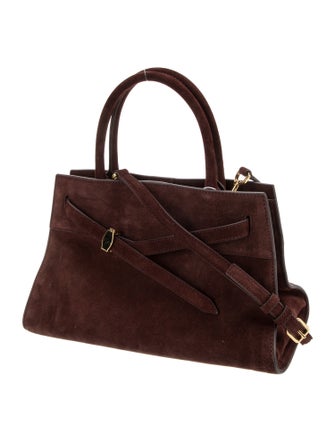 Veronica Beard Suede Top Handle Bag