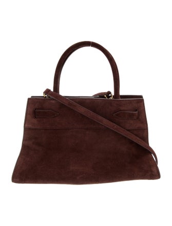 Veronica Beard Suede Top Handle Bag